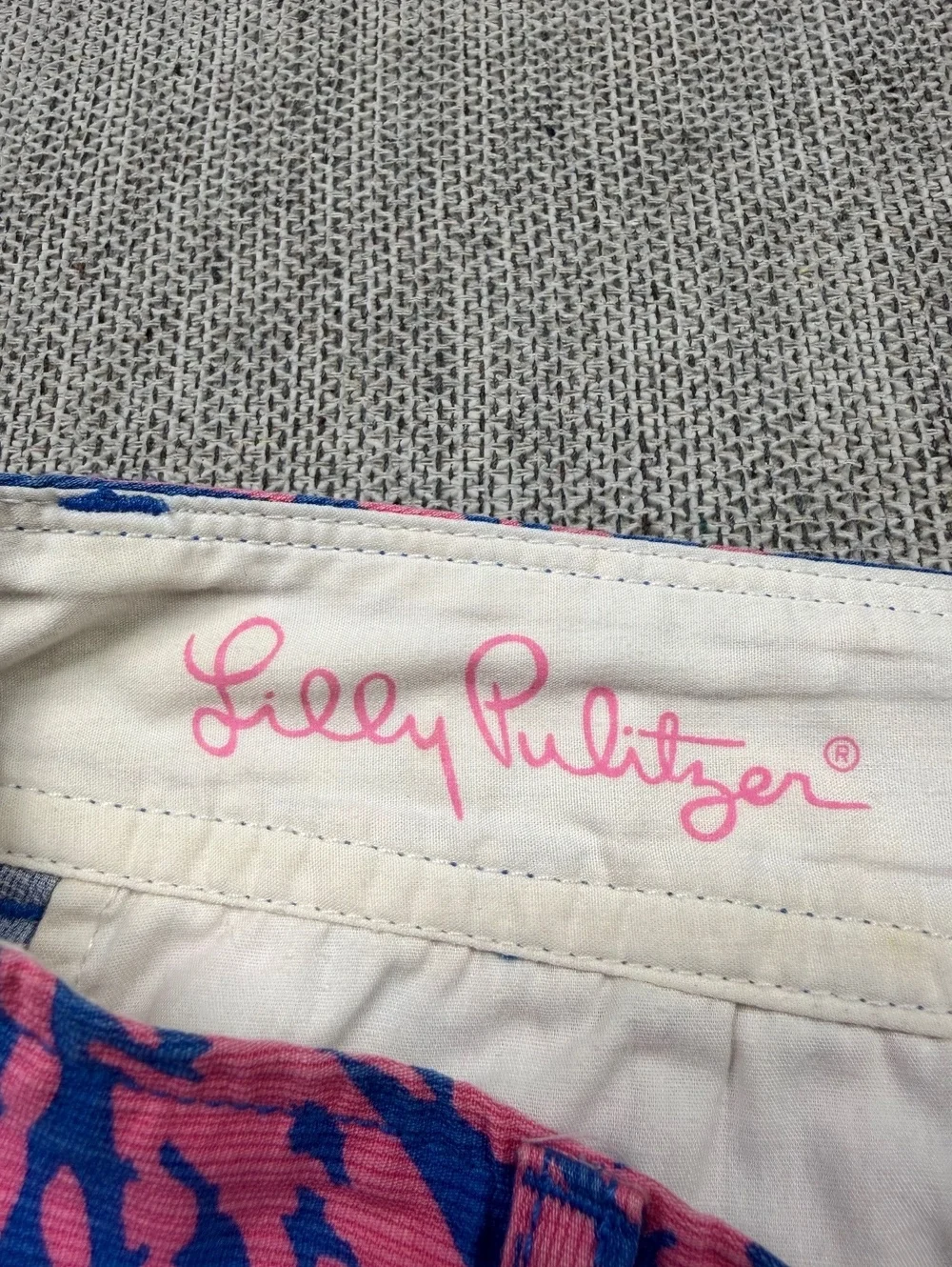Lilly Pulitzer Callahan Shorts Women Size 6 Blue Pink